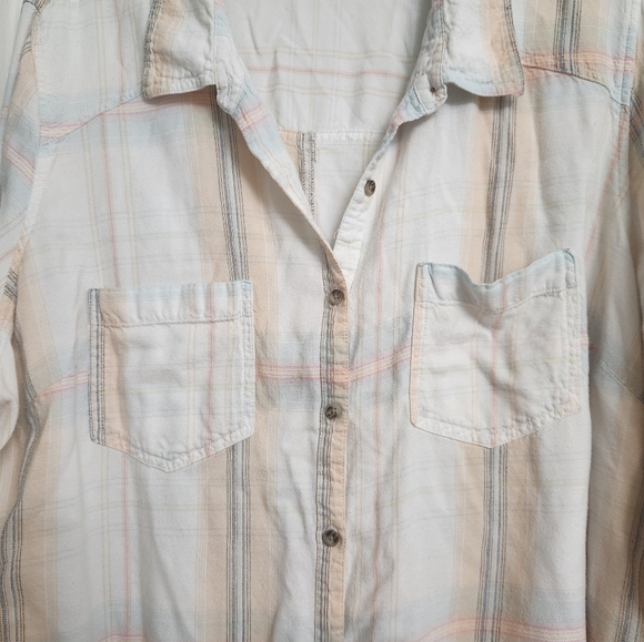 Maurices Sz 3 Plaid Button-Up Shirt - Picture 7 of 9